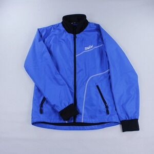 Swix Junior Cross Country Ski Softshell Jacket Blue Black Size 164 14 Yrs 12602